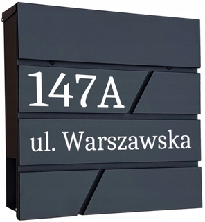 Poštová schránka - Euro-box poštová schránka, s časopisom Metal-Bud, odtiene sivej